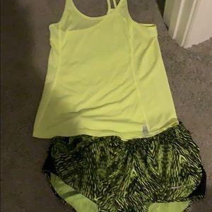 Under armor shorts and Top